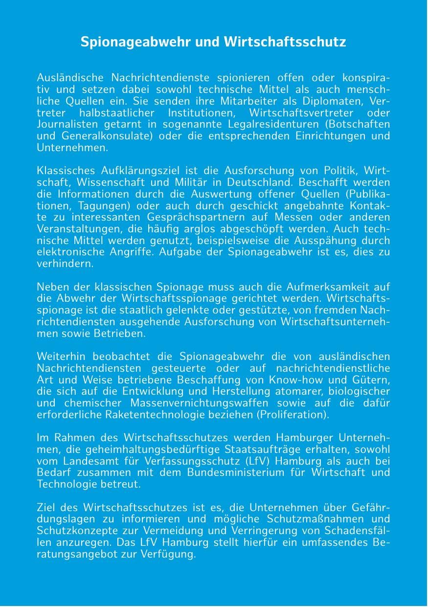 Seite 196 des Verfassungsschutzbericht 2018 Hamburg