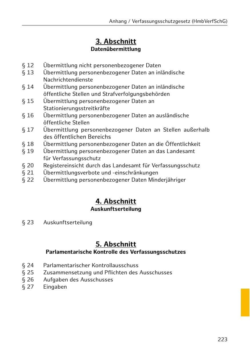 Seite 224 des Verfassungsschutzbericht 2018 Hamburg