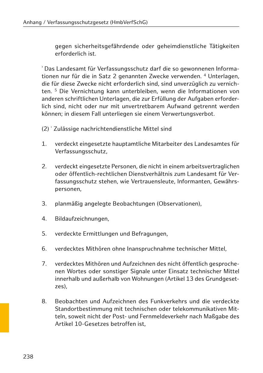 Seite 239 des Verfassungsschutzbericht 2018 Hamburg
