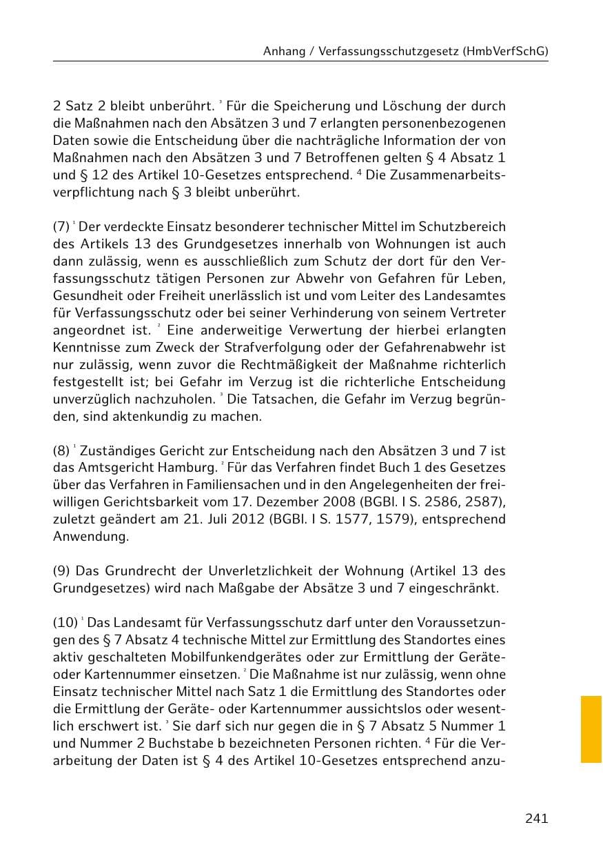 Seite 242 des Verfassungsschutzbericht 2018 Hamburg