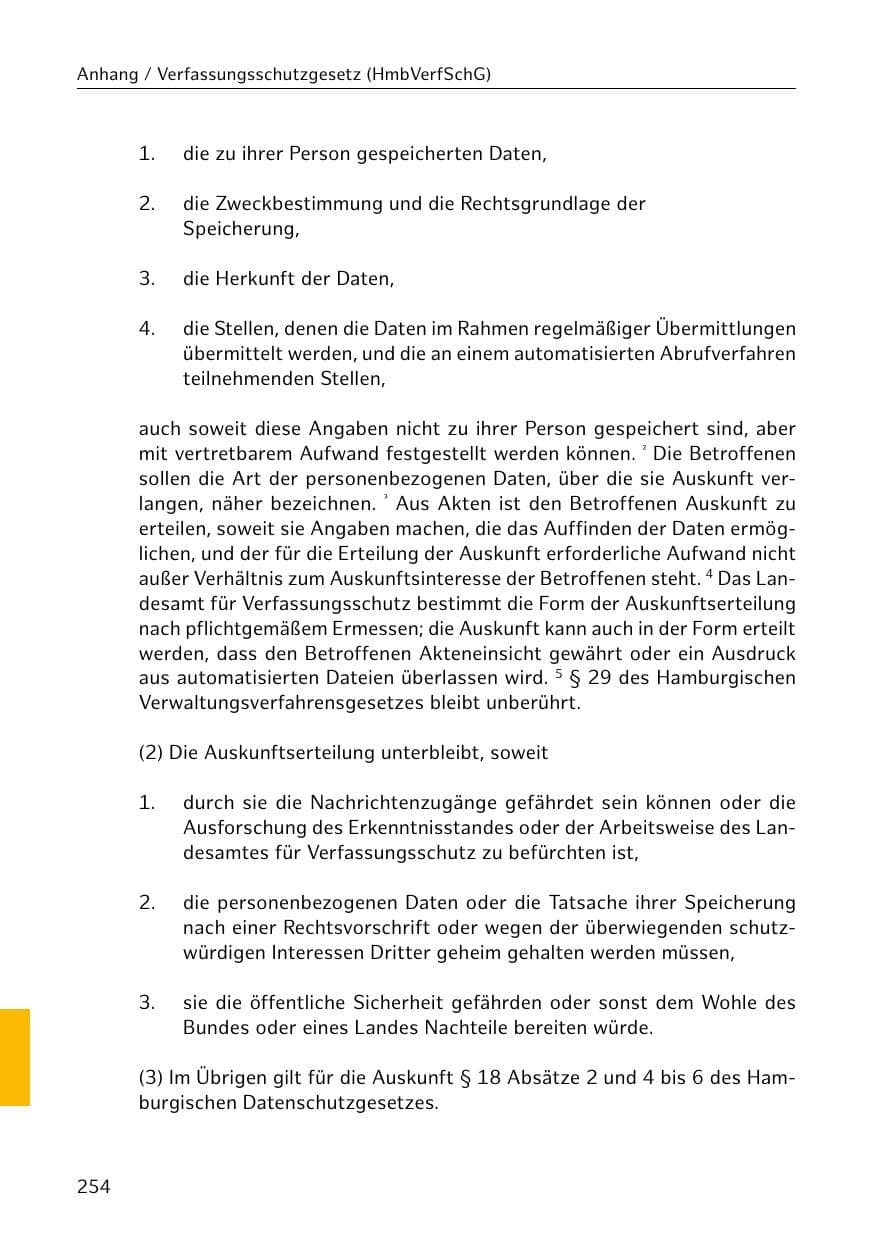 Seite 255 des Verfassungsschutzbericht 2018 Hamburg
