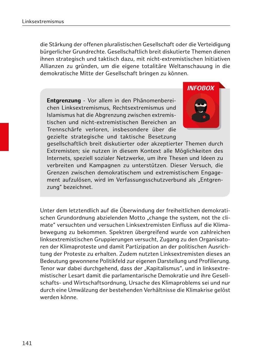 Seite 142 des Verfassungsschutzbericht 2019 Hamburg