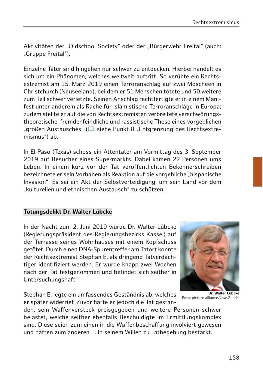 Seite 159 des Verfassungsschutzbericht 2019 Hamburg