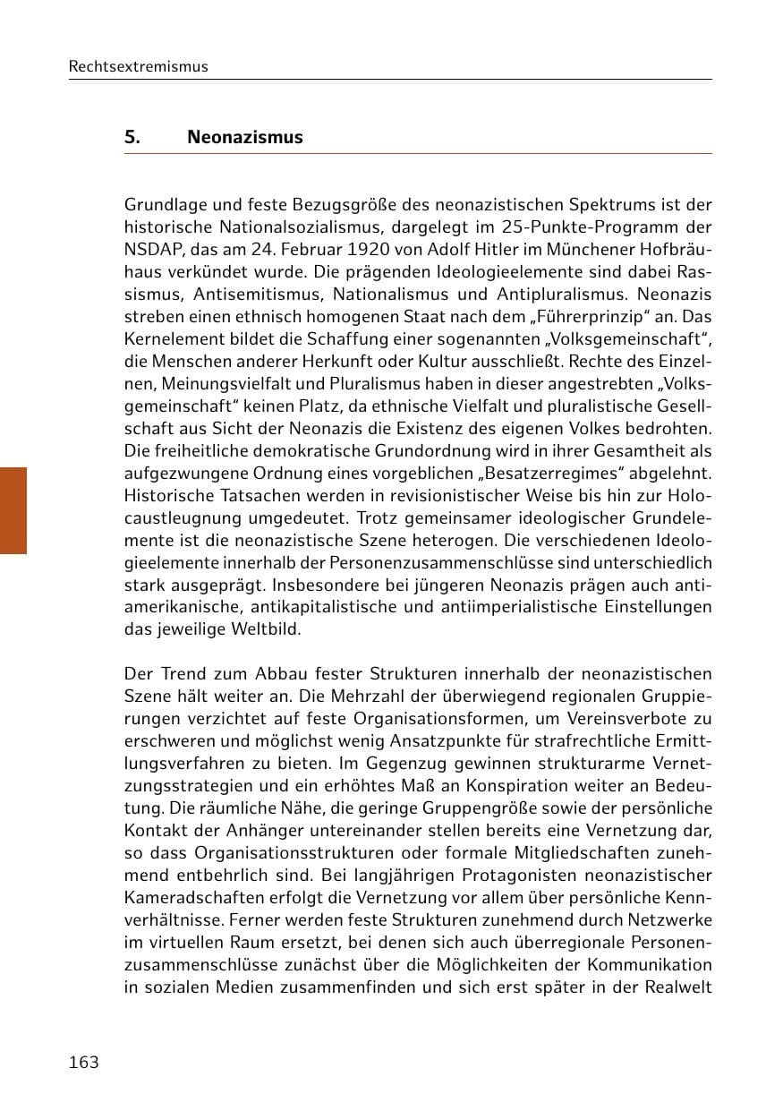 Seite 164 des Verfassungsschutzbericht 2019 Hamburg