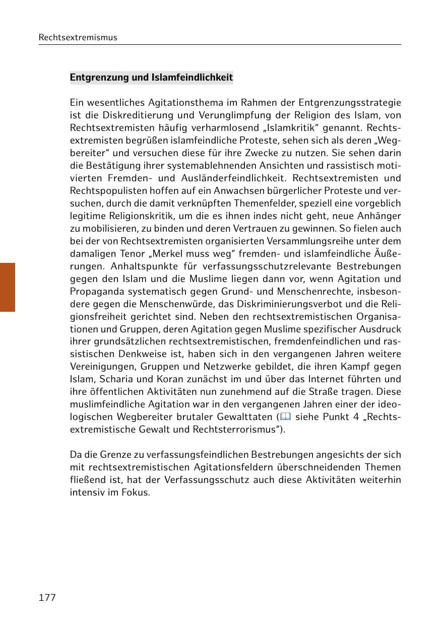 Seite 178 des Verfassungsschutzbericht 2019 Hamburg