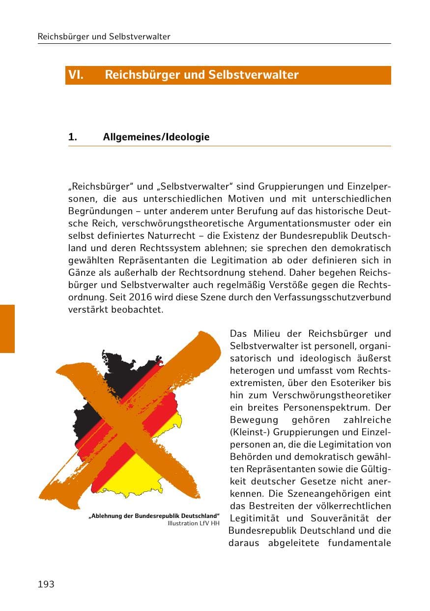 Seite 194 des Verfassungsschutzbericht 2019 Hamburg