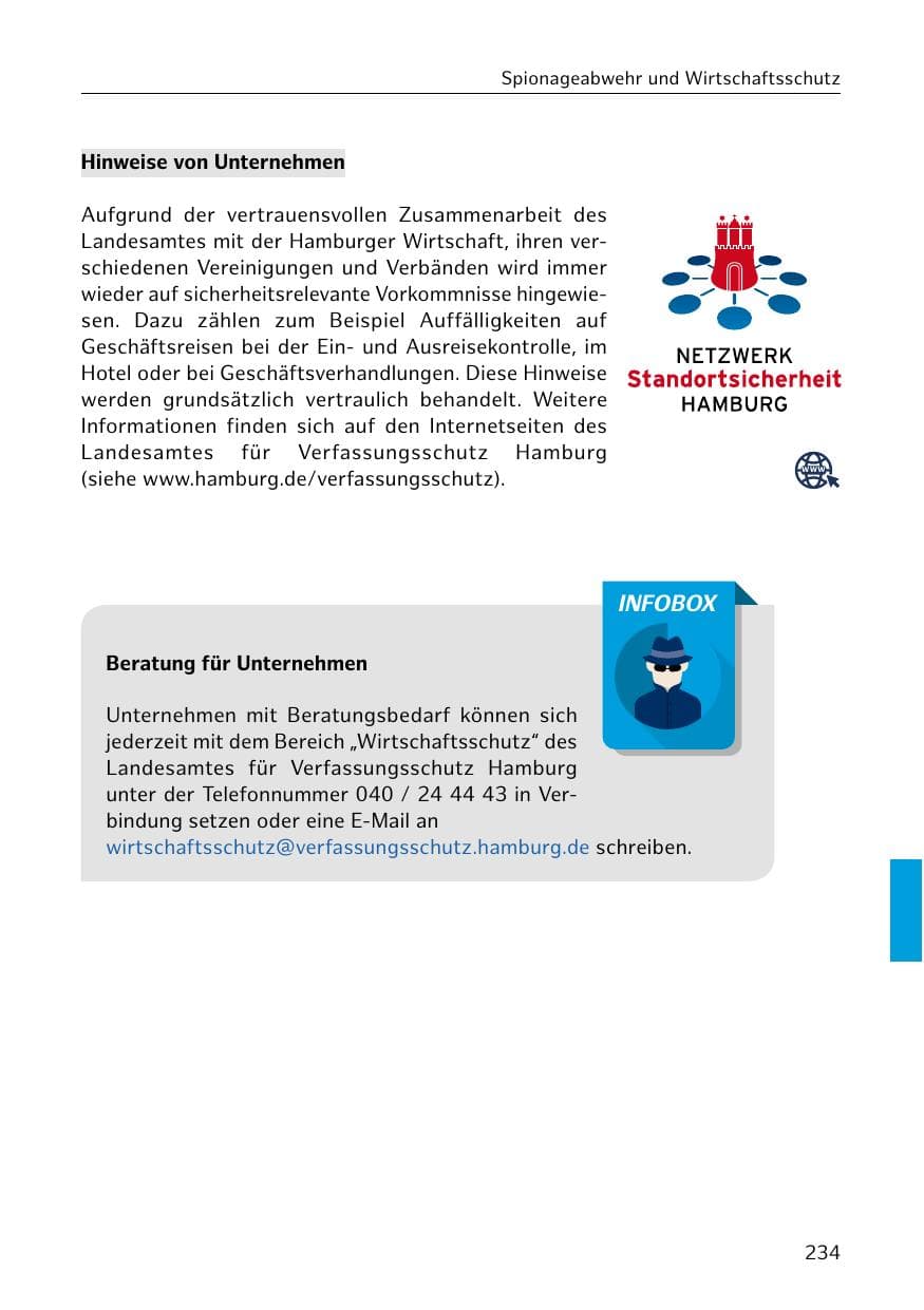 Seite 235 des Verfassungsschutzbericht 2019 Hamburg