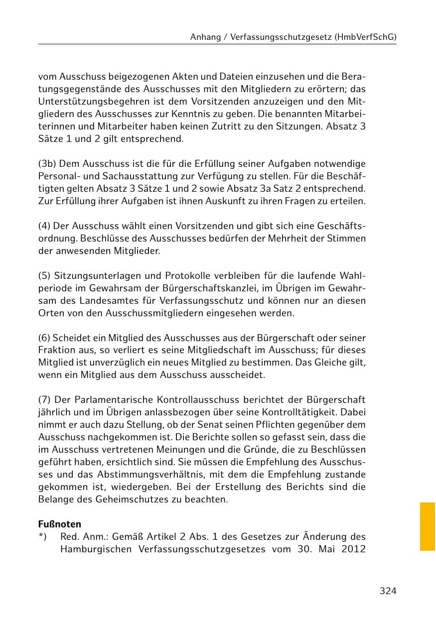 Seite 324 des Verfassungsschutzbericht 2020 Hamburg