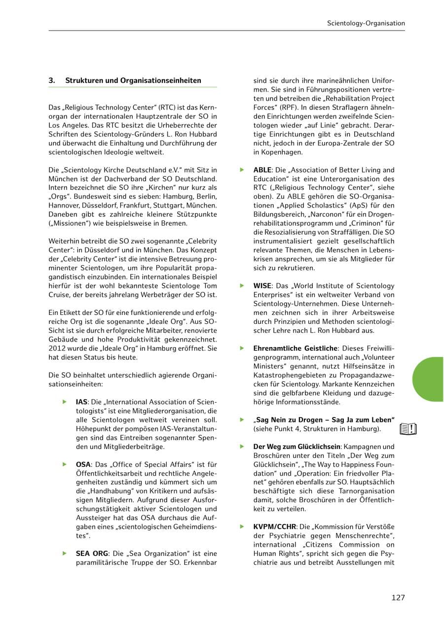 Seite 127 des Verfassungsschutzbericht 2021 Hamburg