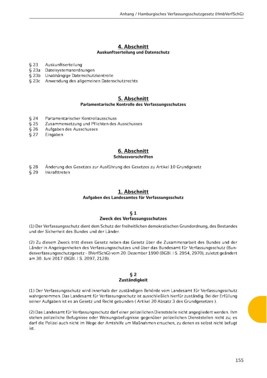 Seite 155 des Verfassungsschutzbericht 2021 Hamburg