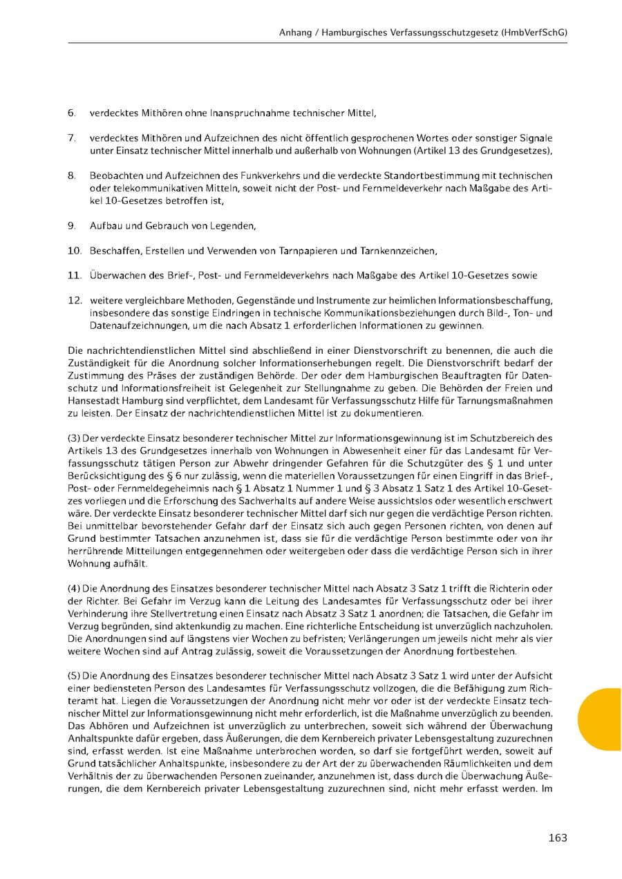Seite 163 des Verfassungsschutzbericht 2021 Hamburg