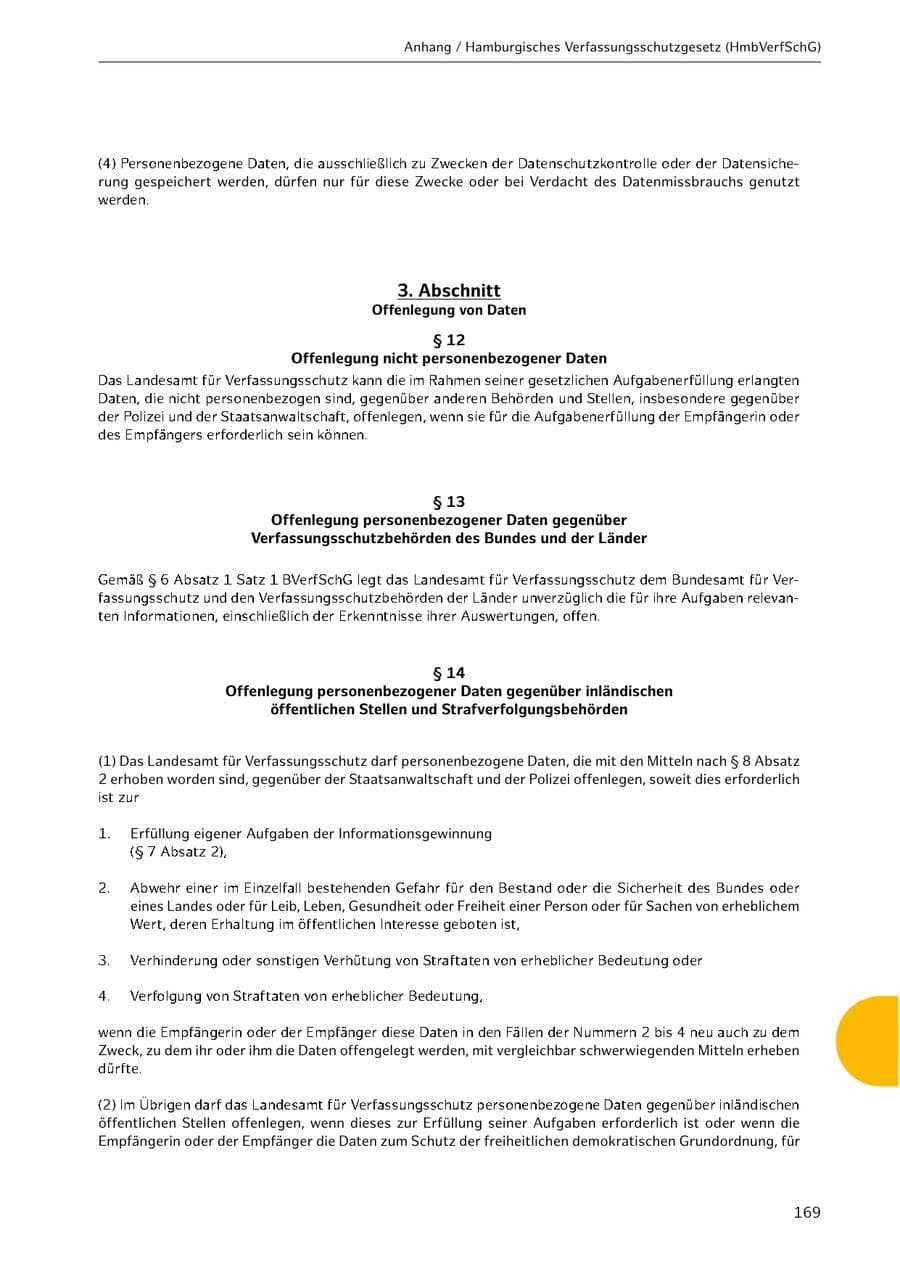 Seite 169 des Verfassungsschutzbericht 2021 Hamburg