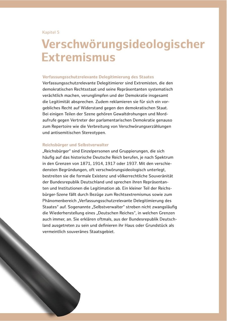 Seite 107 des Verfassungsschutzbericht 2022 Hamburg