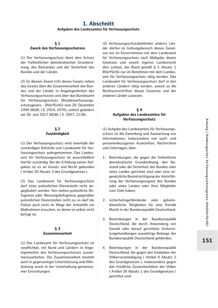 Seite 151 des Verfassungsschutzbericht 2022 Hamburg