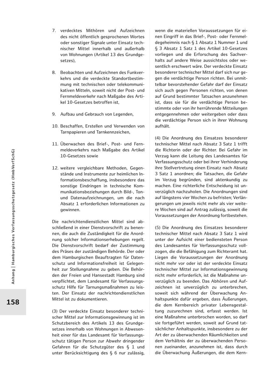 Seite 158 des Verfassungsschutzbericht 2022 Hamburg