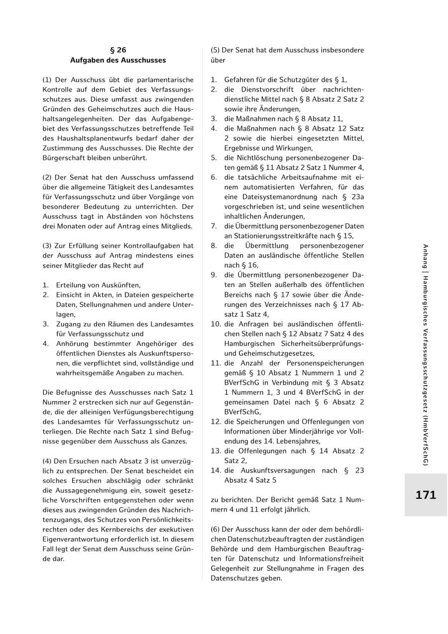 Seite 171 des Verfassungsschutzbericht 2022 Hamburg