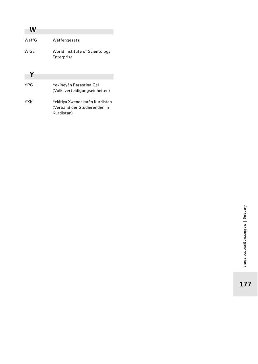 Seite 177 des Verfassungsschutzbericht 2022 Hamburg