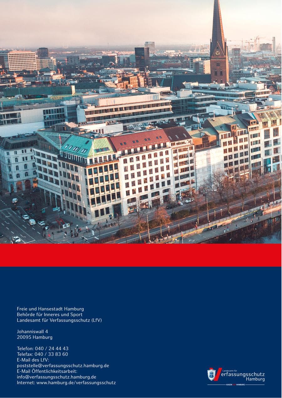 Seite 192 des Verfassungsschutzbericht 2023 Hamburg