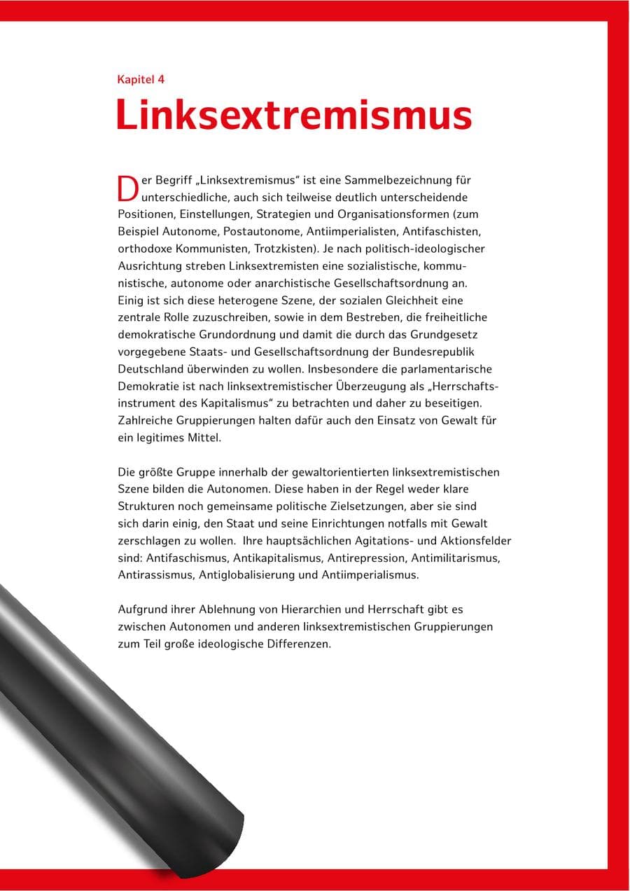 Seite 73 des Verfassungsschutzbericht 2023 Hamburg