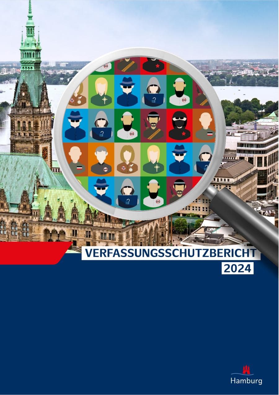 Seite 1 des Verfassungsschutzbericht 2024 Hamburg
