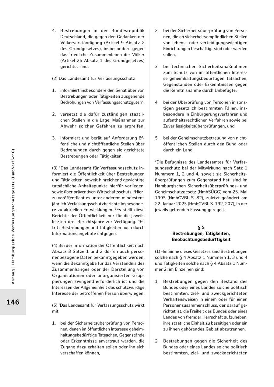 Seite 146 des Verfassungsschutzbericht 2024 Hamburg