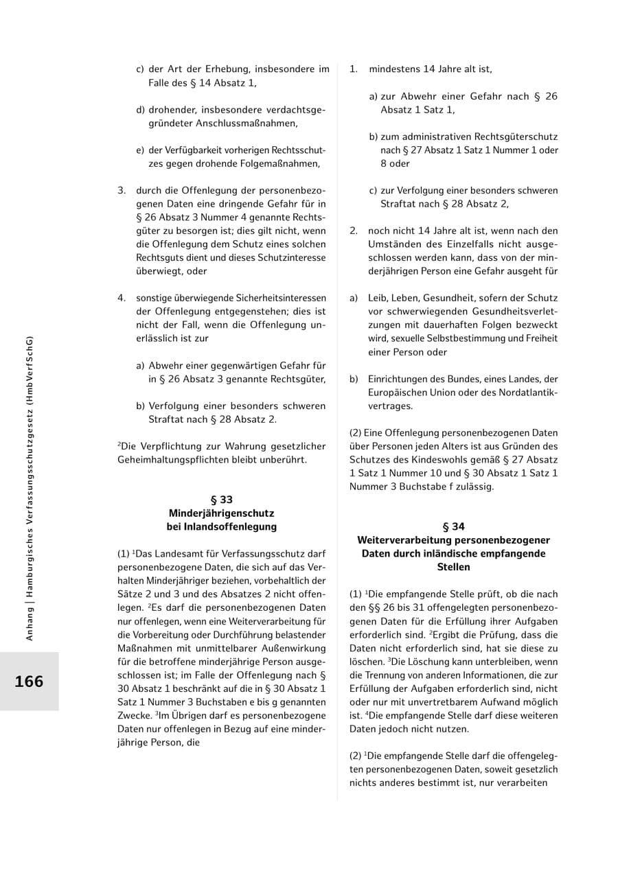 Seite 166 des Verfassungsschutzbericht 2024 Hamburg