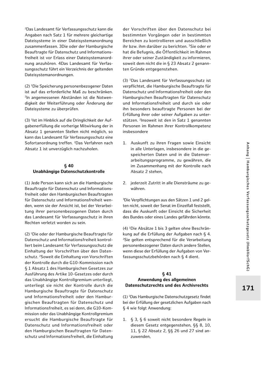 Seite 171 des Verfassungsschutzbericht 2024 Hamburg