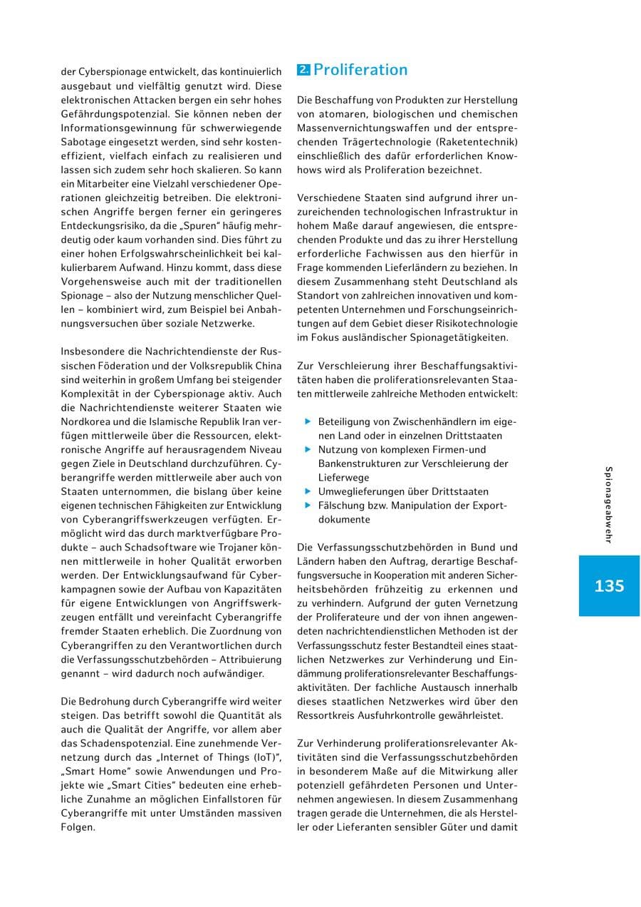 Seite 135 des Verfassungsschutzbericht 2025 Hamburg