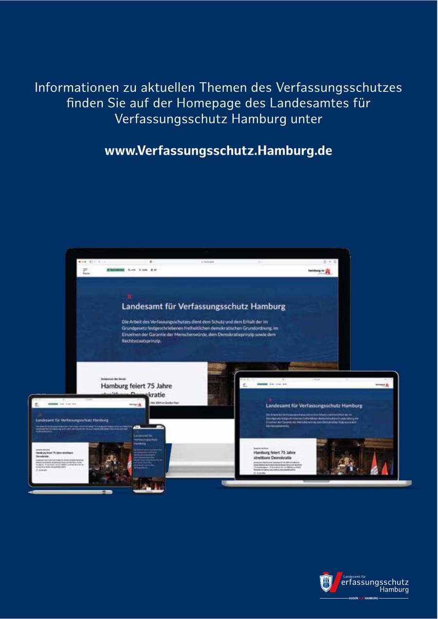 Seite 201 des Verfassungsschutzbericht 2025 Hamburg