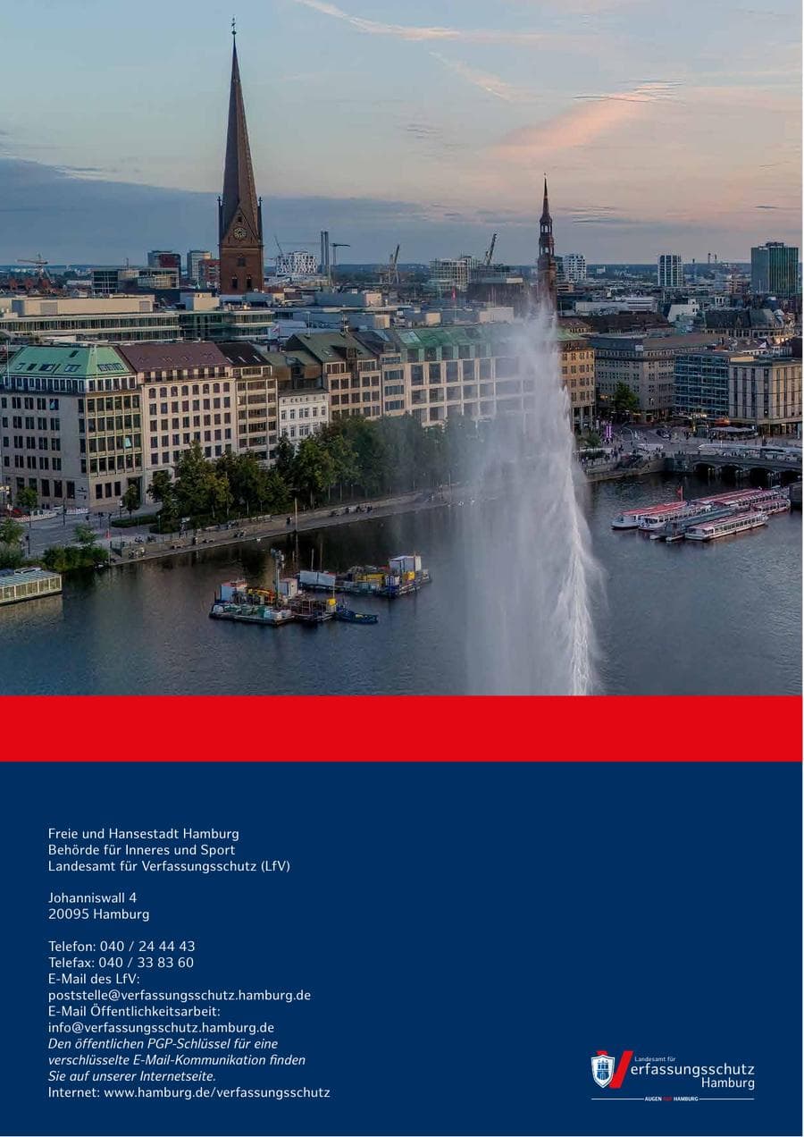 Seite 202 des Verfassungsschutzbericht 2025 Hamburg