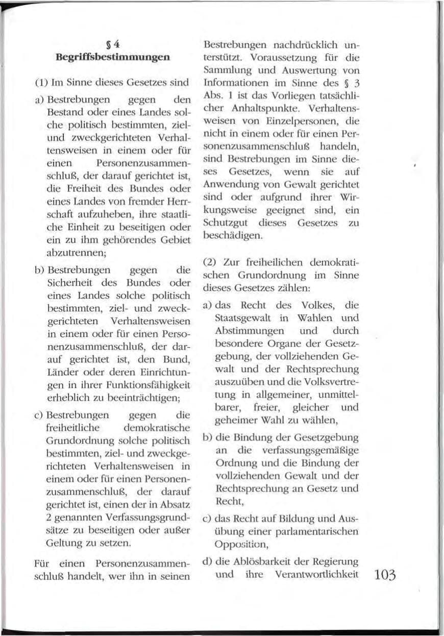 Seite 103 des Verfassungsschutzbericht 1992 Mecklenburg-Vorpommern