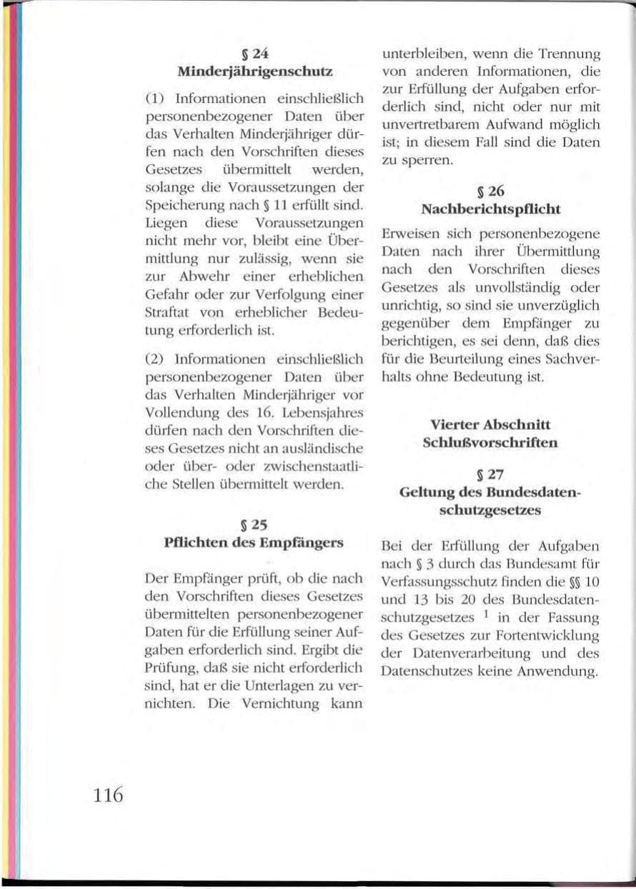 Seite 116 des Verfassungsschutzbericht 1992 Mecklenburg-Vorpommern