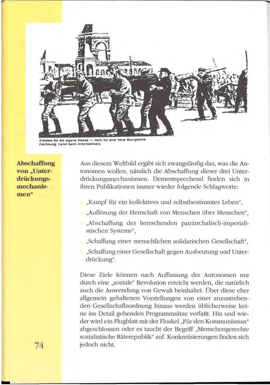 Seite 74 des Verfassungsschutzbericht 1992 Mecklenburg-Vorpommern