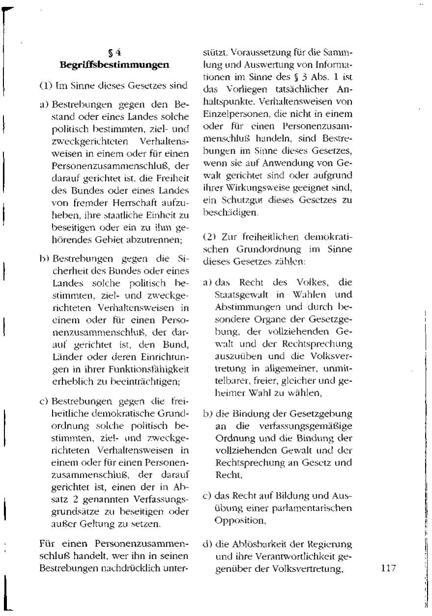 Seite 117 des Verfassungsschutzbericht 1993 Mecklenburg-Vorpommern