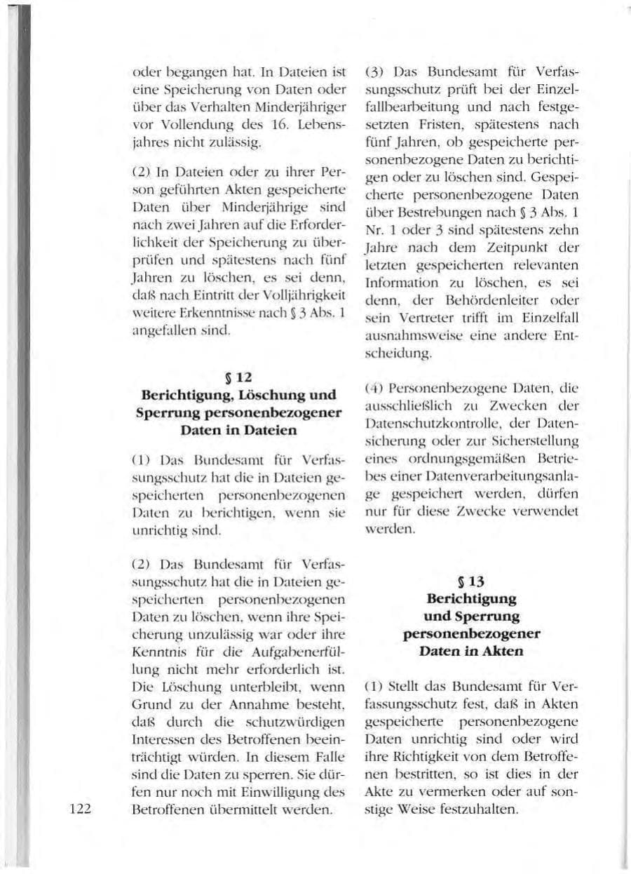 Seite 122 des Verfassungsschutzbericht 1993 Mecklenburg-Vorpommern