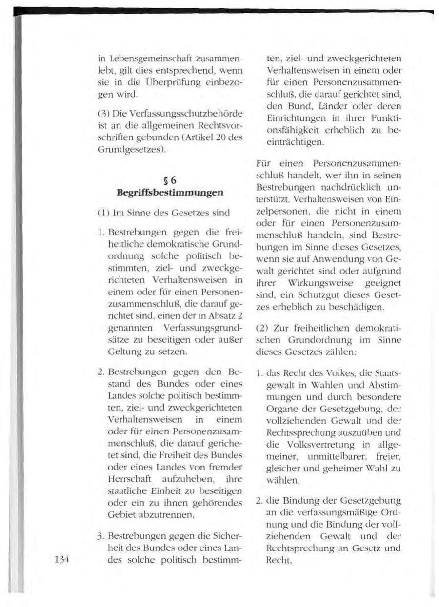 Seite 134 des Verfassungsschutzbericht 1993 Mecklenburg-Vorpommern