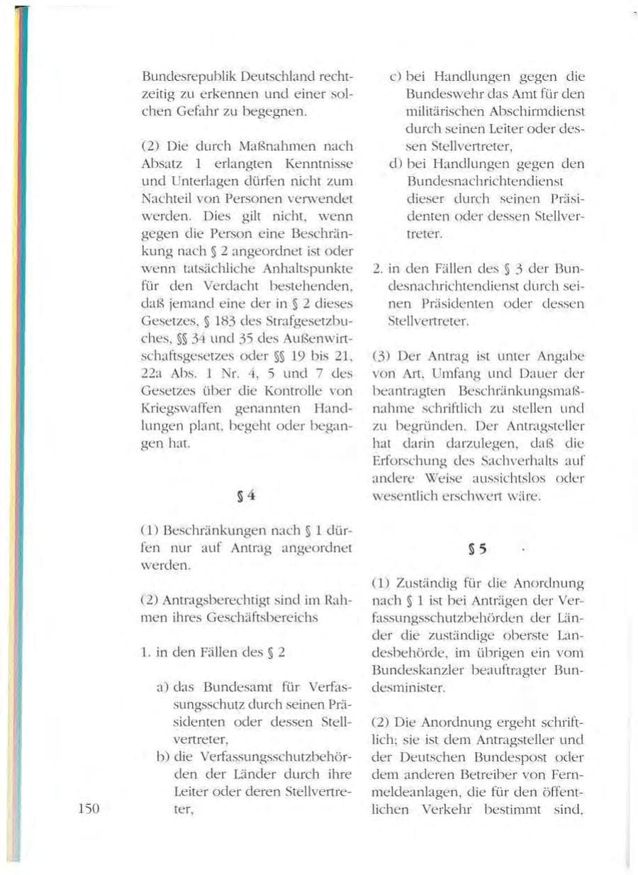Seite 150 des Verfassungsschutzbericht 1993 Mecklenburg-Vorpommern
