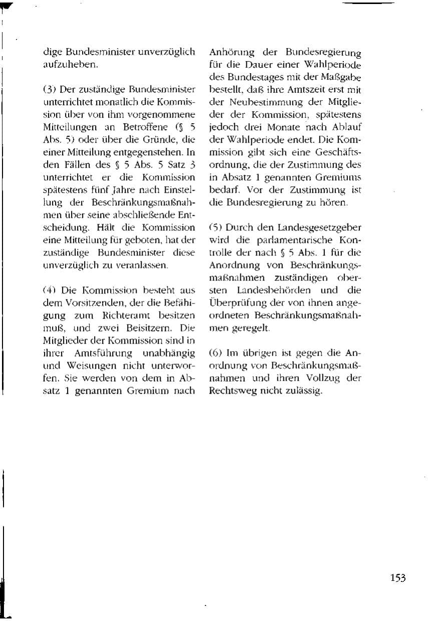 Seite 153 des Verfassungsschutzbericht 1993 Mecklenburg-Vorpommern