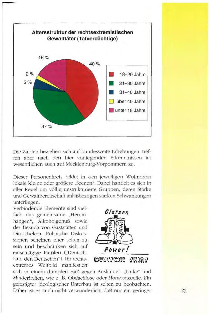Seite 25 des Verfassungsschutzbericht 1993 Mecklenburg-Vorpommern