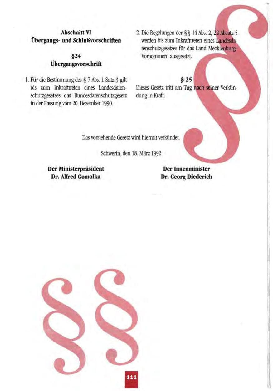 Seite 114 des Verfassungsschutzbericht 1994 Mecklenburg-Vorpommern