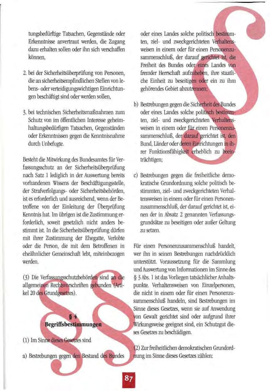 Seite 90 des Verfassungsschutzbericht 1994 Mecklenburg-Vorpommern