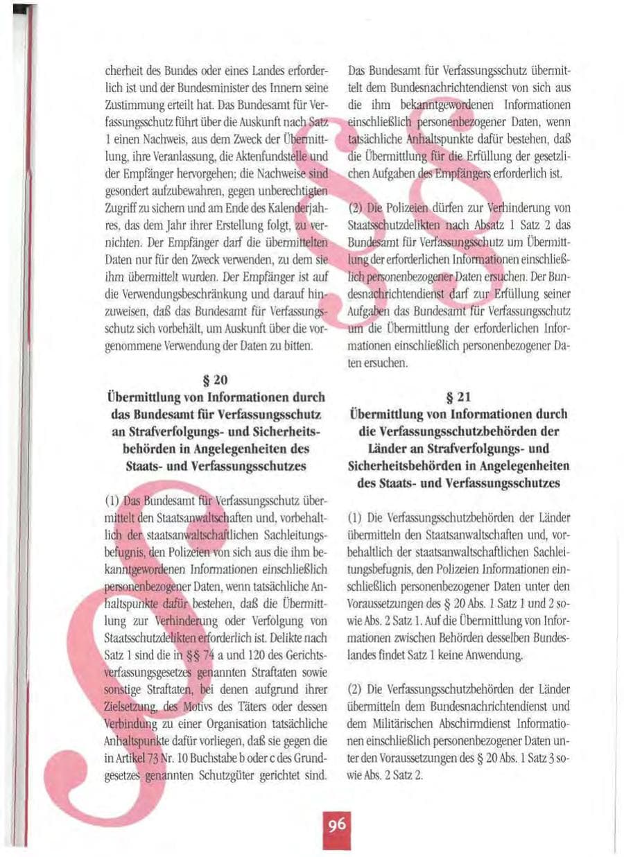 Seite 99 des Verfassungsschutzbericht 1994 Mecklenburg-Vorpommern