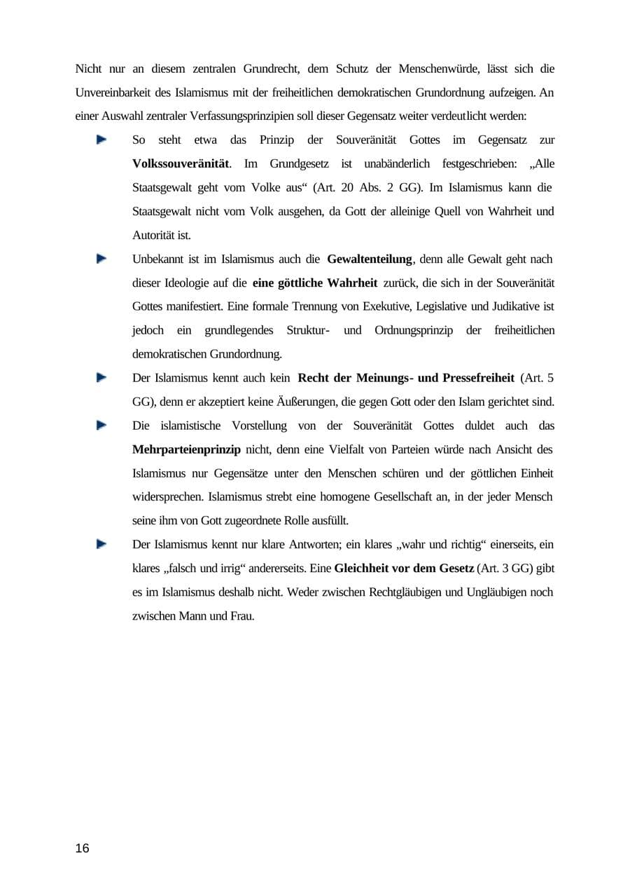 Seite 16 des Verfassungsschutzbericht 2003 Mecklenburg-Vorpommern