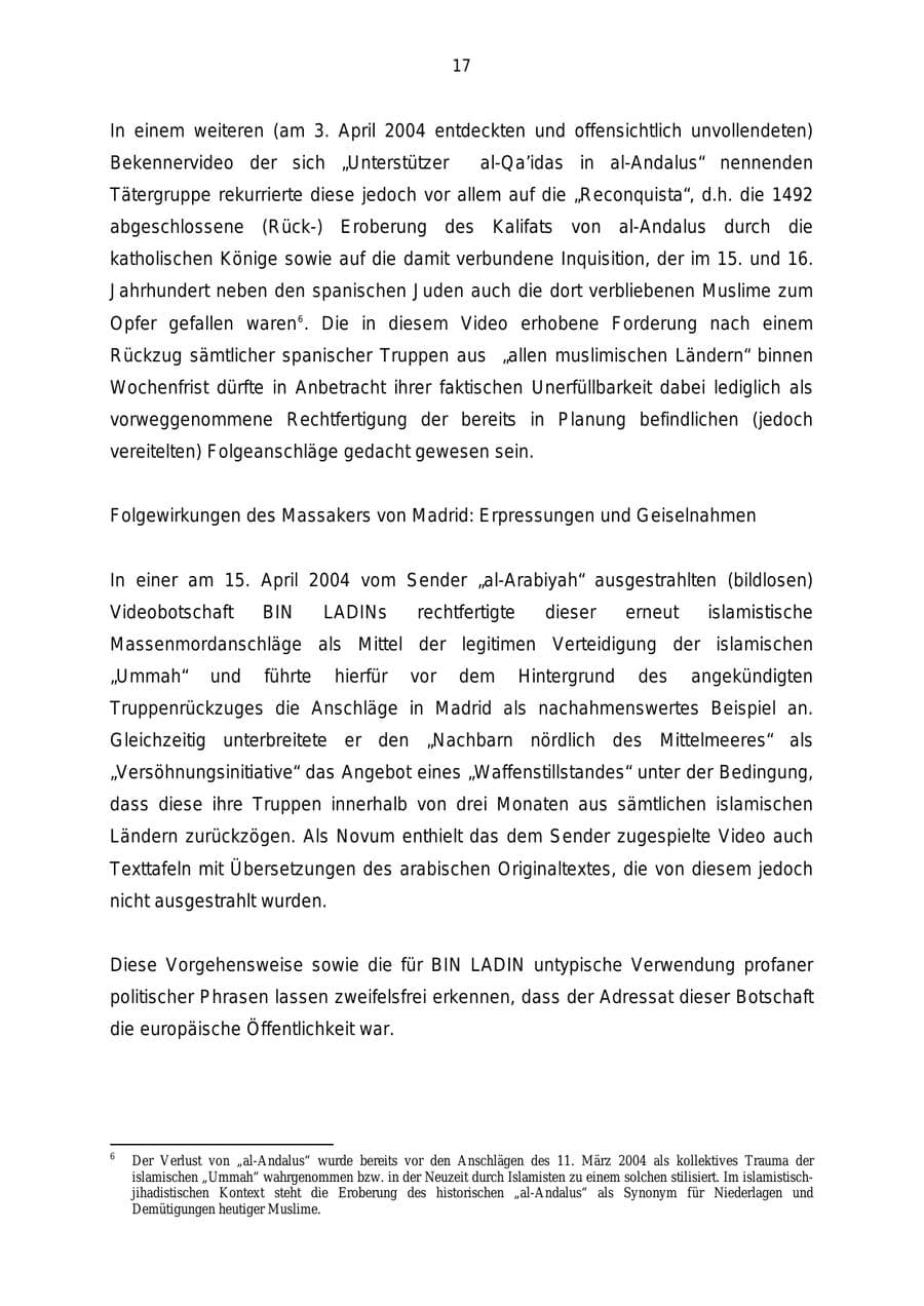 Seite 17 des Verfassungsschutzbericht 2004 Mecklenburg-Vorpommern
