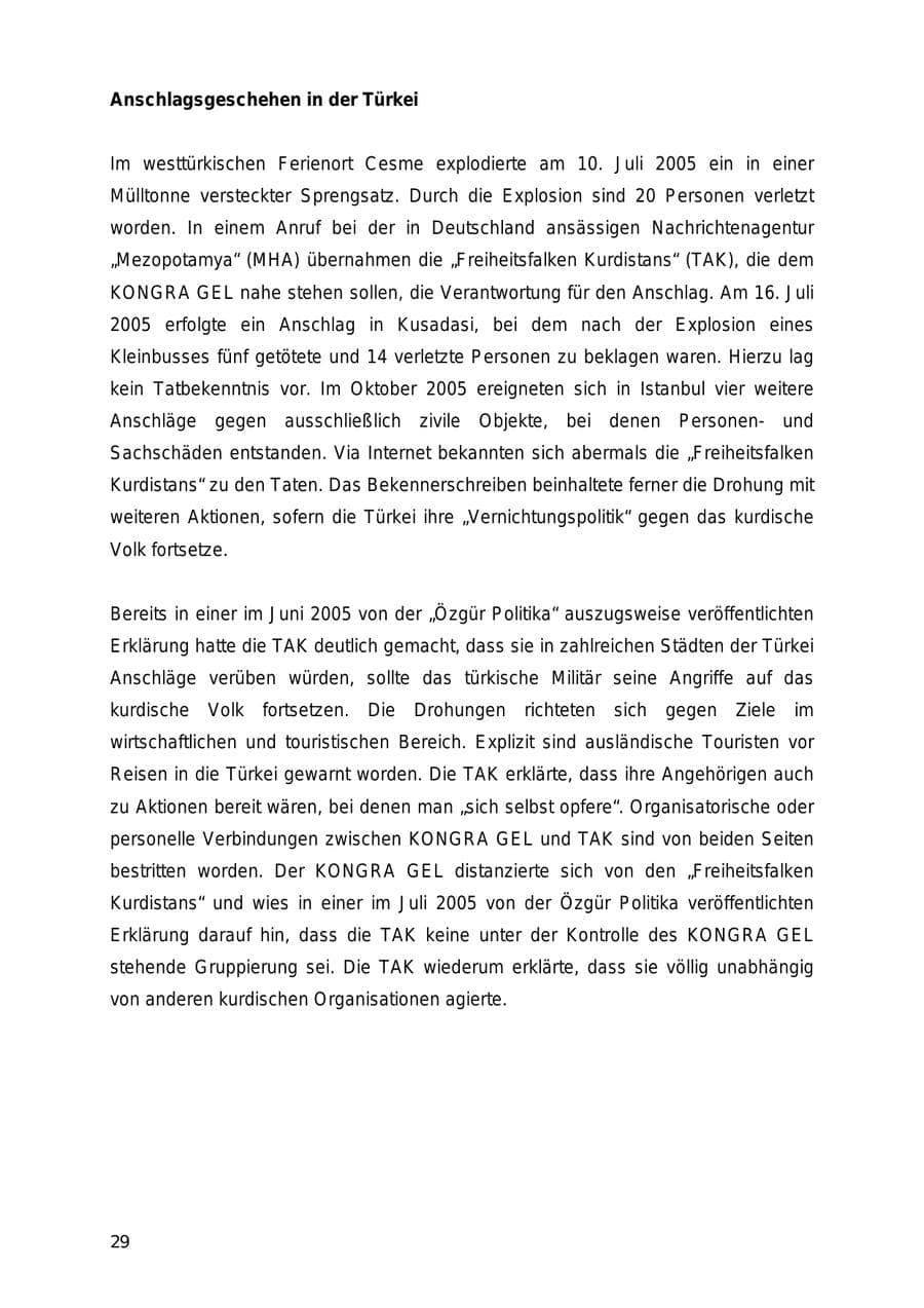 Seite 29 des Verfassungsschutzbericht 2005 Mecklenburg-Vorpommern