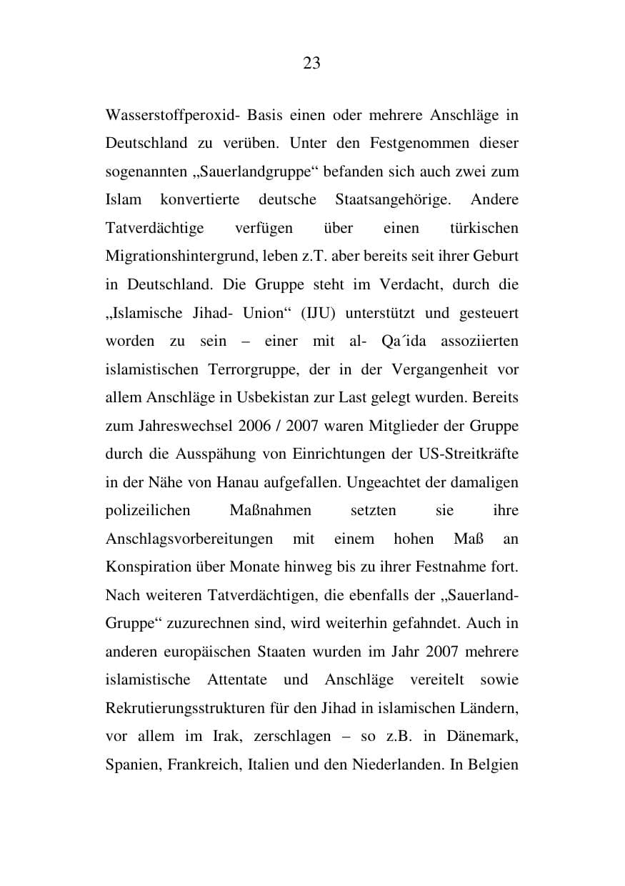Seite 23 des Verfassungsschutzbericht 2007 Mecklenburg-Vorpommern