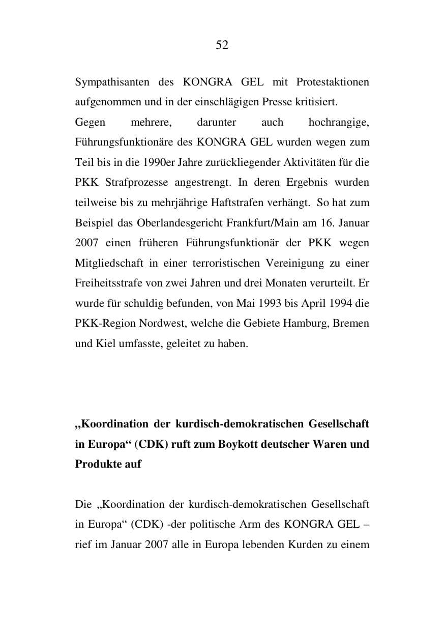 Seite 52 des Verfassungsschutzbericht 2007 Mecklenburg-Vorpommern