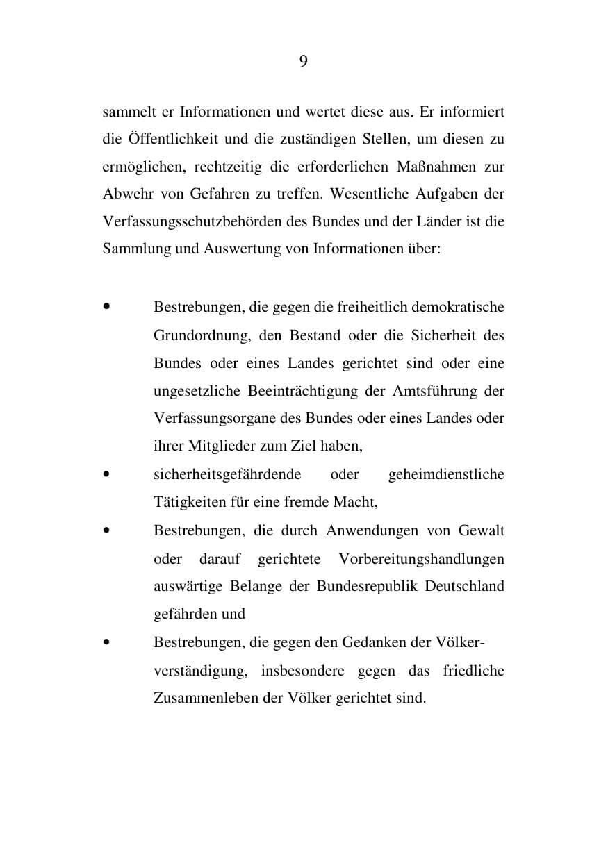 Seite 9 des Verfassungsschutzbericht 2007 Mecklenburg-Vorpommern