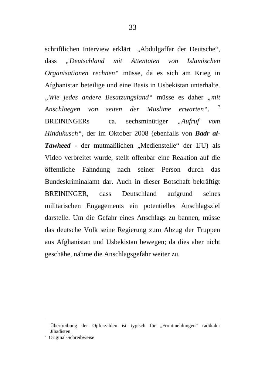 Seite 33 des Verfassungsschutzbericht 2008 Mecklenburg-Vorpommern