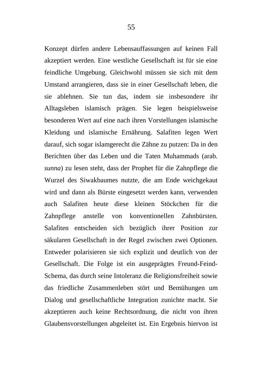 Seite 55 des Verfassungsschutzbericht 2008 Mecklenburg-Vorpommern